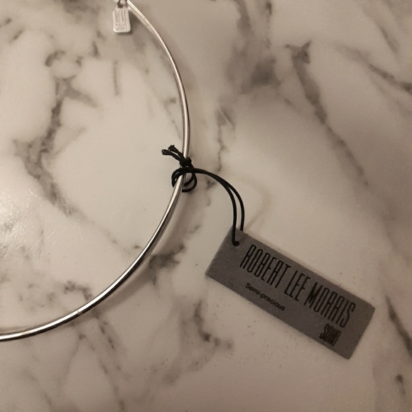 Robert Lee Morris nwt choker necklace Silvertone - Picture 9 of 9